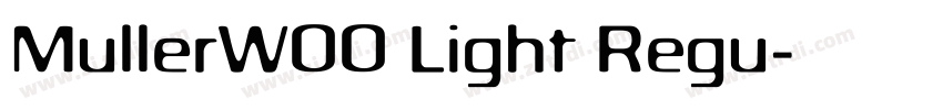 MullerW00 Light Regu字体转换